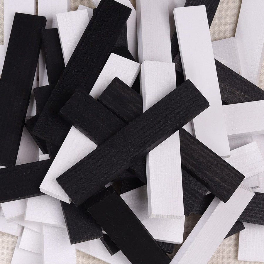 KAPLA Blocks Building Planks - 100 Black & White Set
