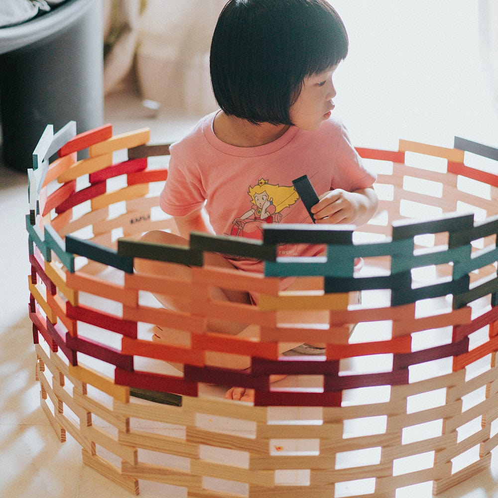 KAPLA Blocks Building Planks - 100 Octocolour Set