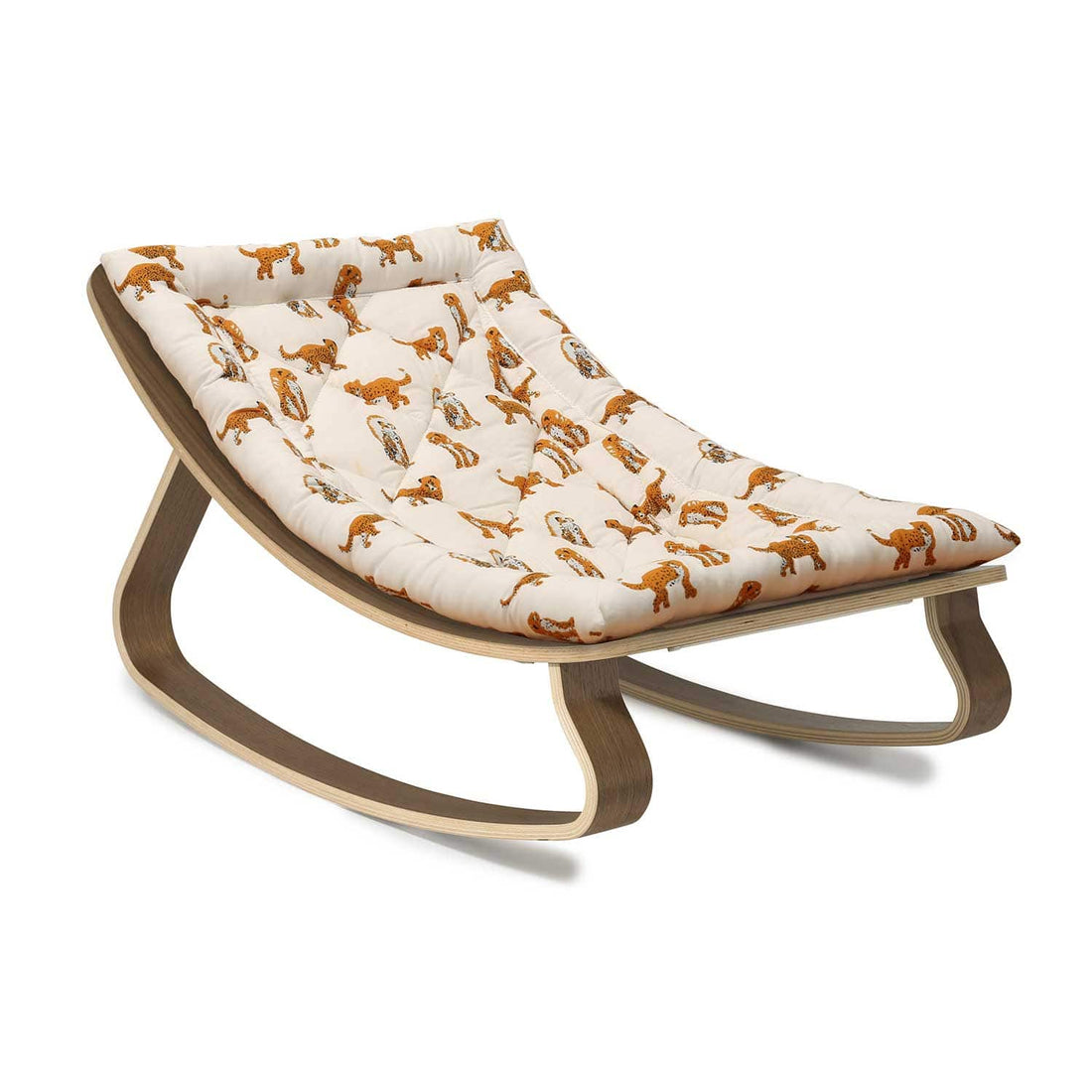 Charlie Crane Levo Baby Rocker in Walnut - Jaguar