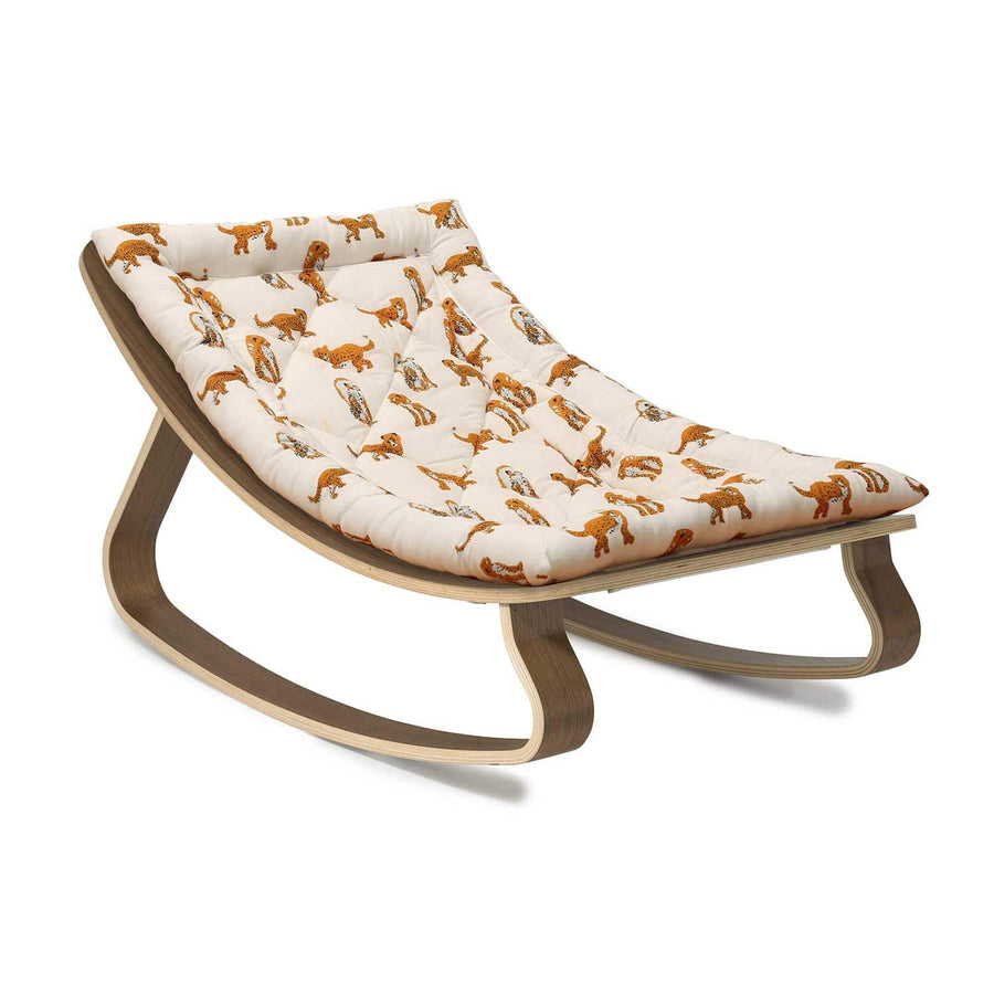 Charlie Crane Levo Baby Rocker in Walnut - Jaguar