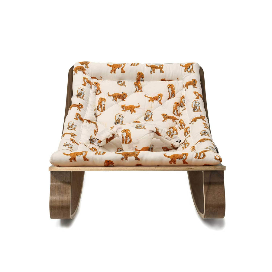 Charlie Crane Levo Baby Rocker in Walnut - Jaguar