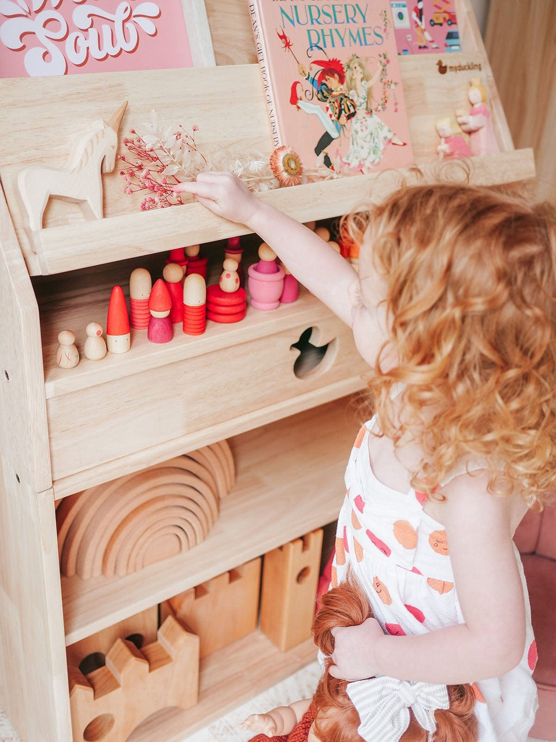 My Duckling Solid Wood 2in1 Display Bookcase (Duck)