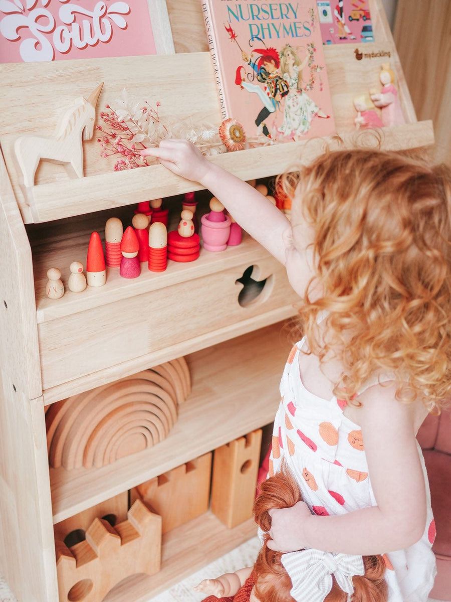 My Duckling Solid Wood 2in1 Display Bookcase (Duck)