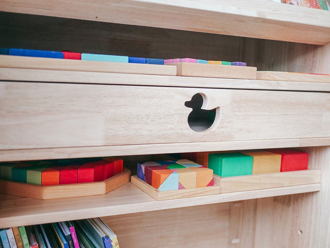 My Duckling Solid Wood 2in1 Display Bookcase (Duck)