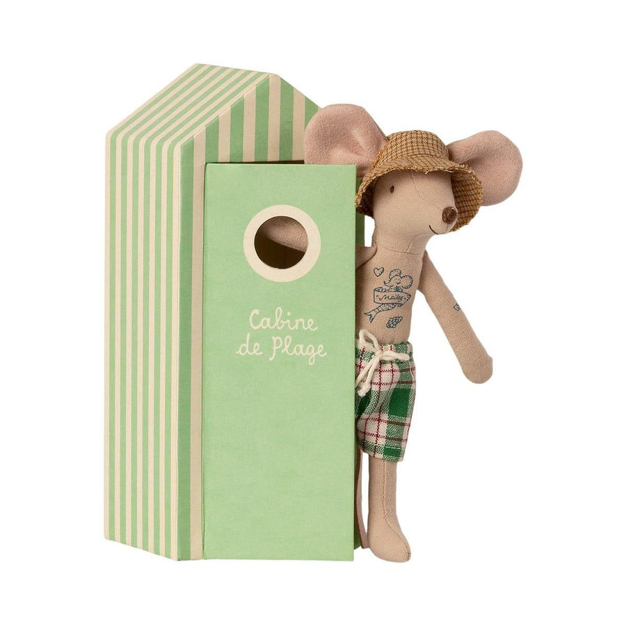 Maileg Beach Mouse Dad in Cabin