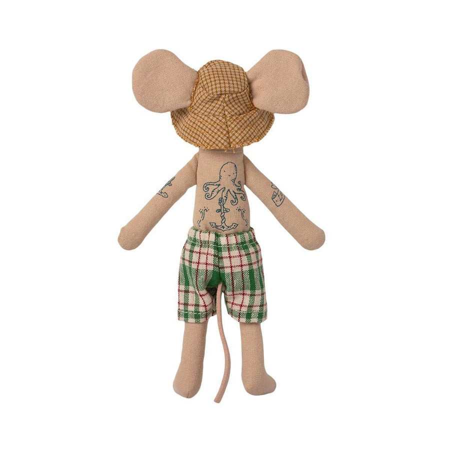 Maileg Beach Mouse Dad in Cabin