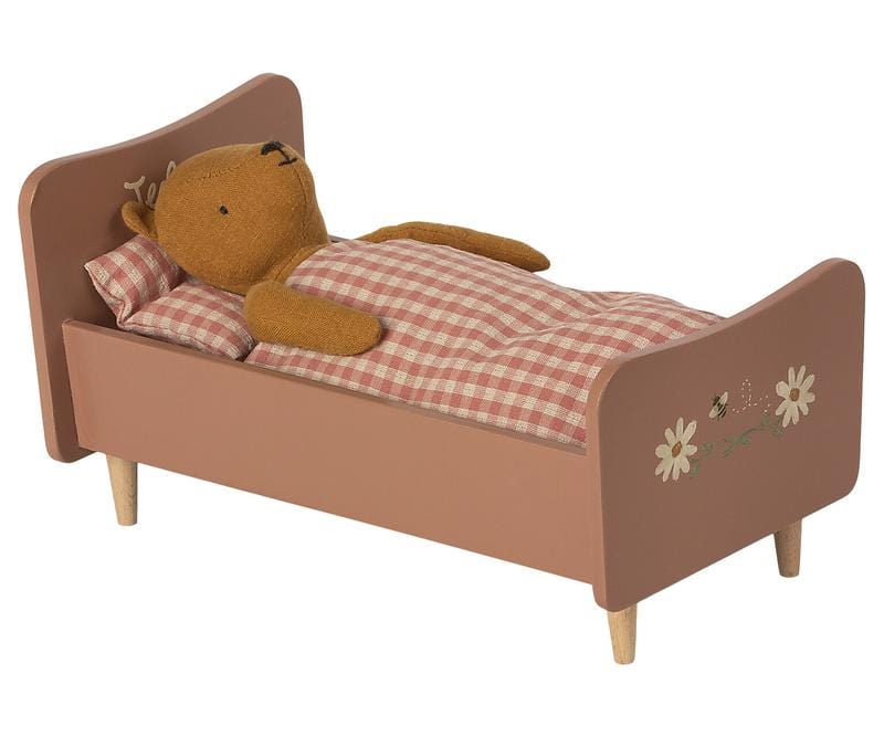 Maileg Wooden Bed Rose for Teddy Mom