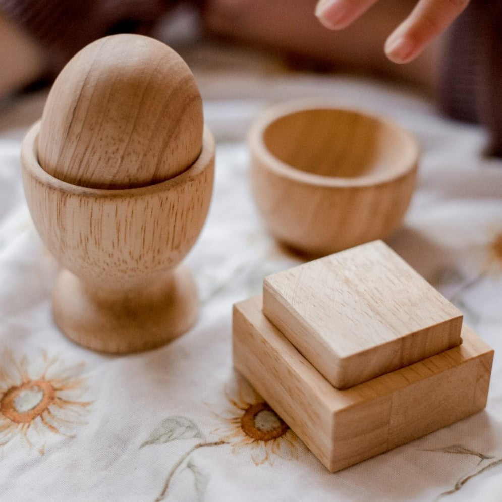 QToys Montessori Egg, Ball and Cup set