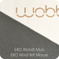 Wobbel Original with felt Mouse Grey