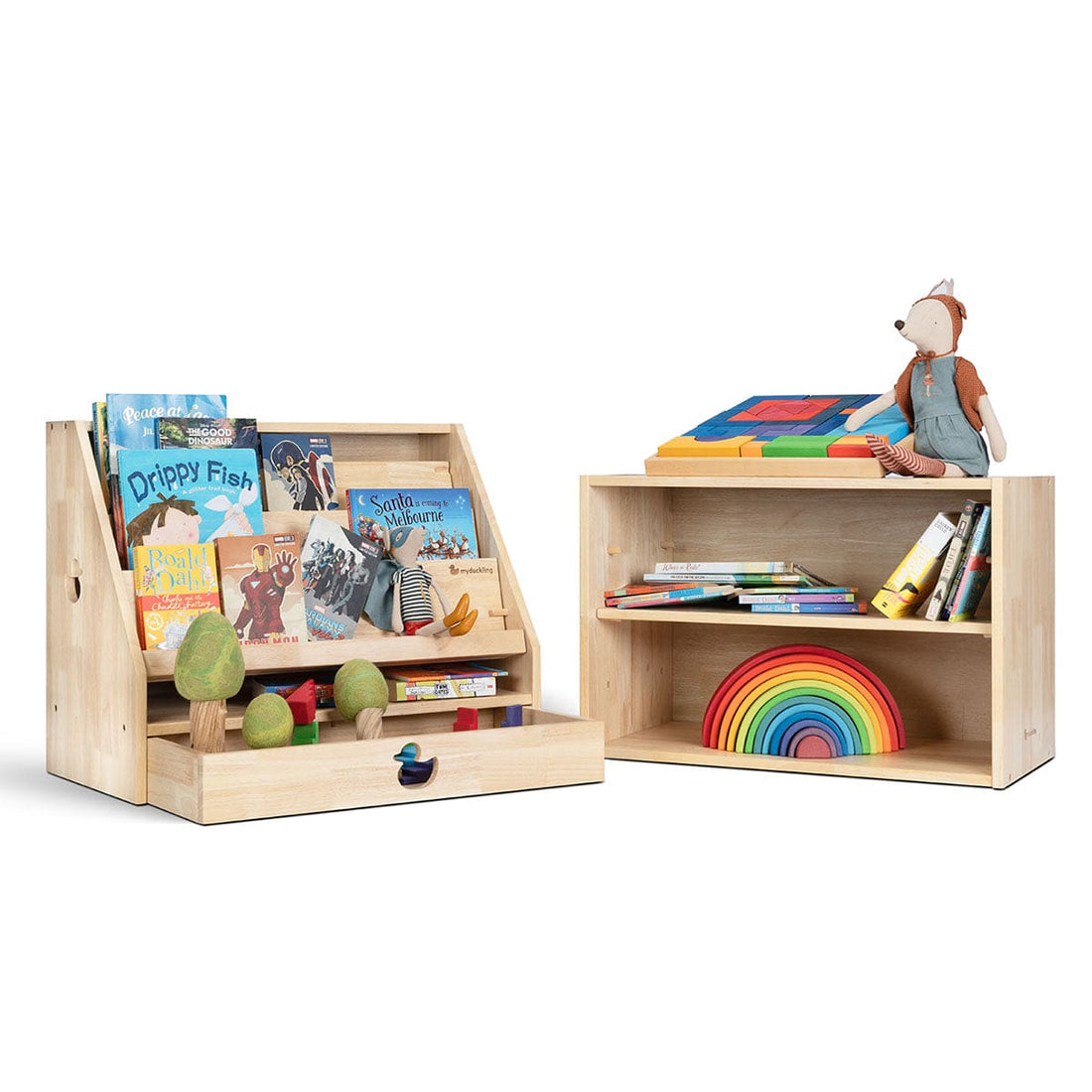 My Duckling Solid Wood 2in1 Display Bookcase (Duck)