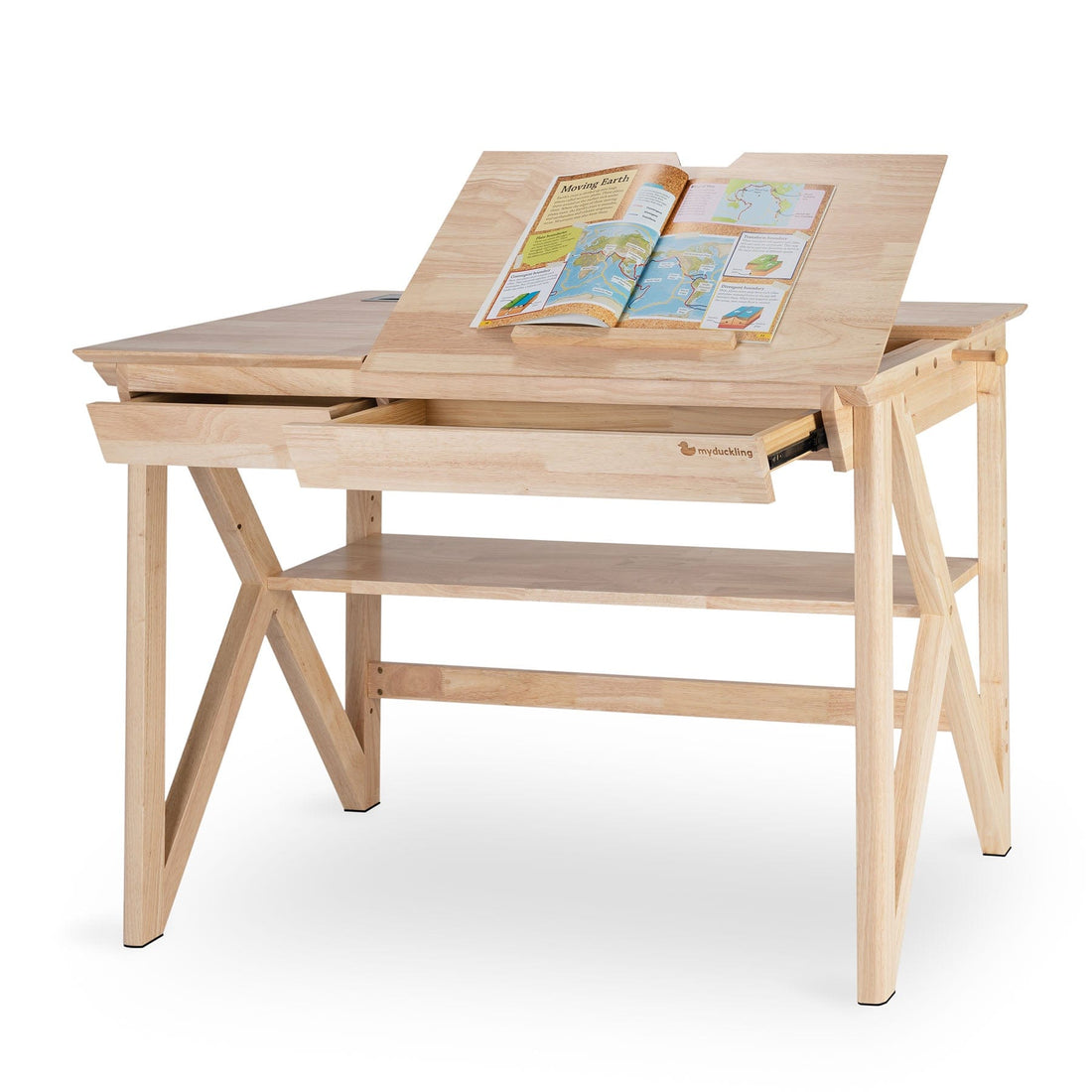 My Duckling Solid Wood Study Desk With Easel