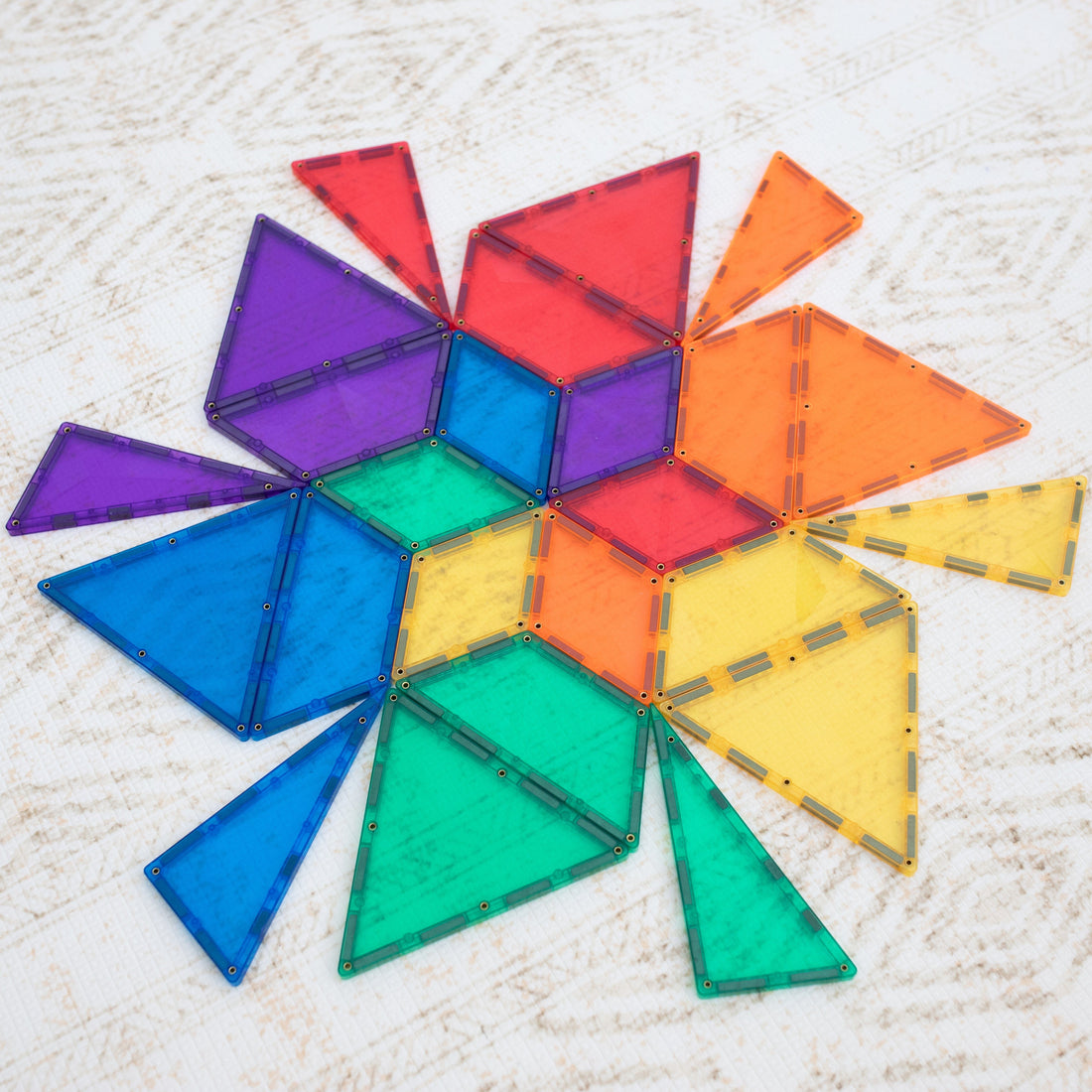 Connetix Tiles Rainbow Shape Expansion Pack 36 Piece