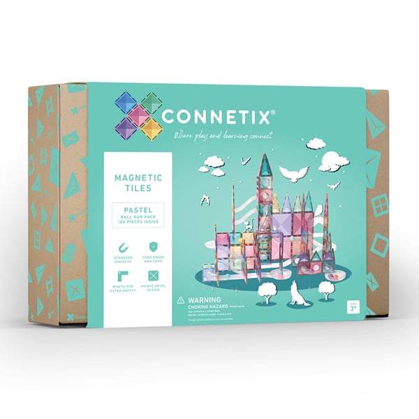Connetix Tiles Pastel Ball Run Creative Bundle