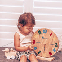 QToys Wooden Clocks