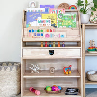 My Duckling Solid Wood 2in1 Display Bookcase (Bear)