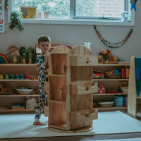 My Duckling Revolving Solid Wood Bookcase