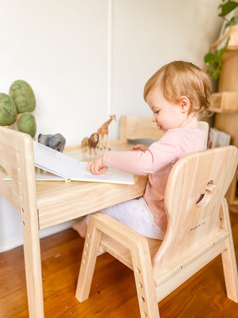 My Duckling Primary Adjustable Table and Chair Set - Duck