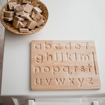 QToys Lower case Letter Tracing board