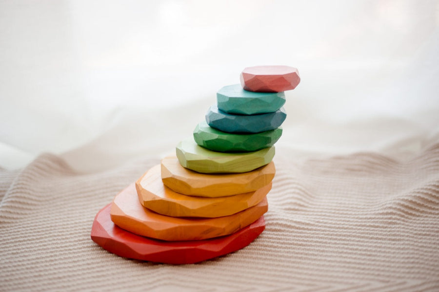 QToys Natural Color Stacking Stones