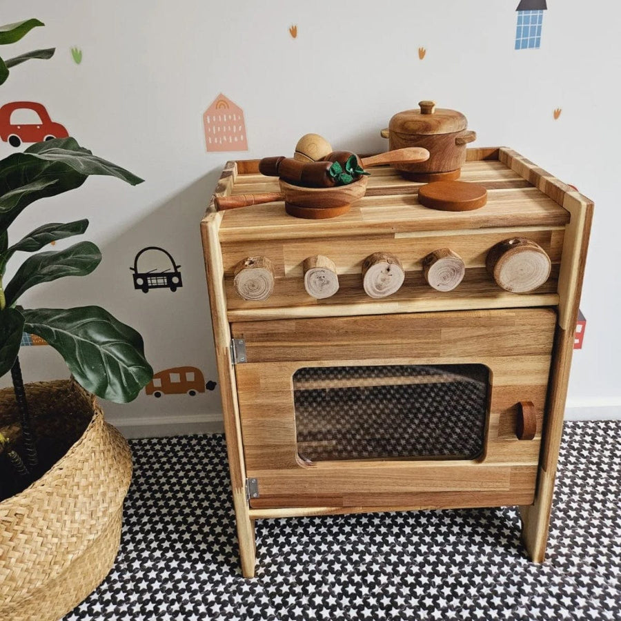 QToys Natural Wooden Stove