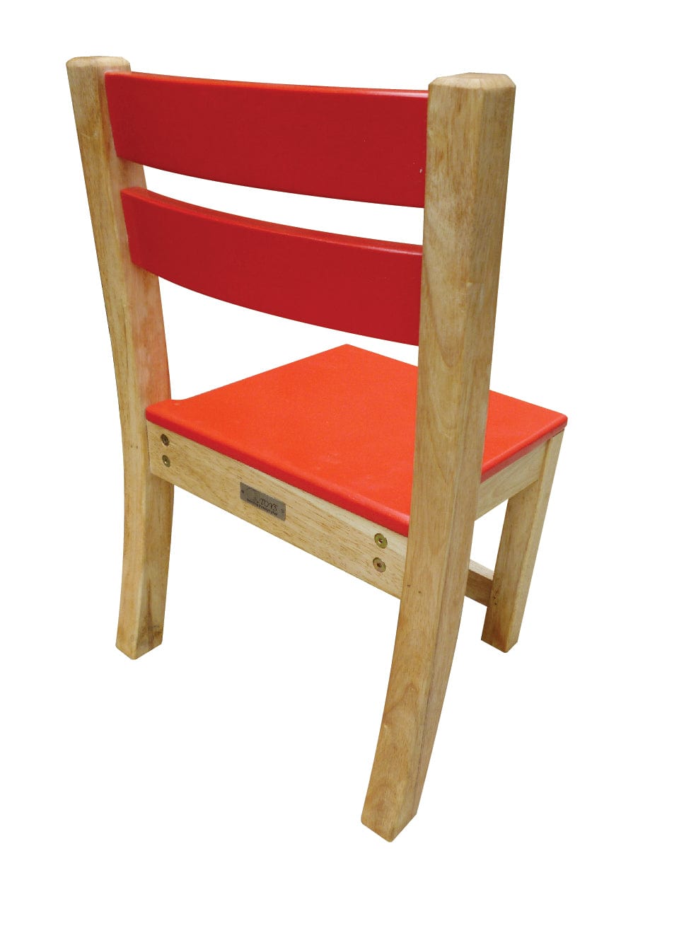 QToys Red Top Timber Table with 2 Matching Chairs