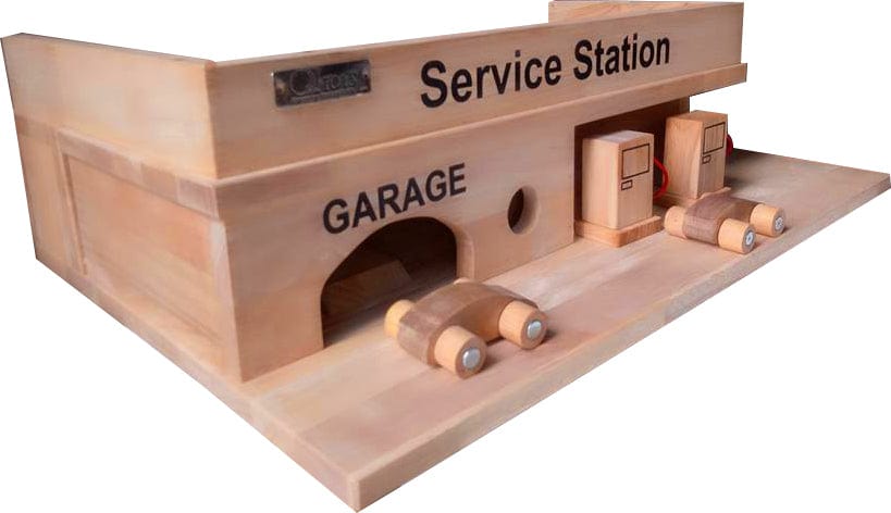 QToys Solid Wooden Service Station