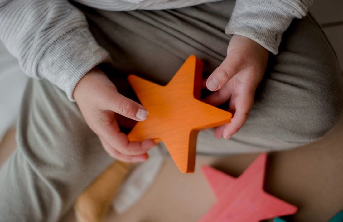 QToys Wooden Stars Set of 10