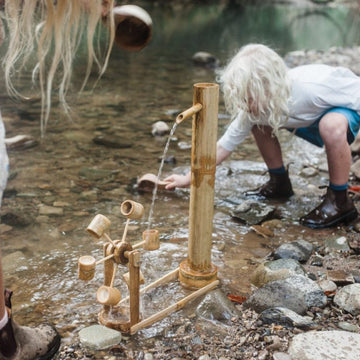 Qtoys Bamboo Water Mill