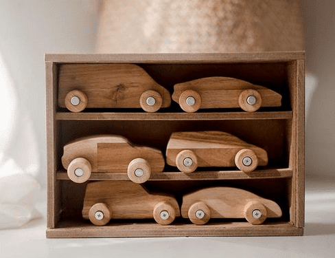 QToys Wooden Car Play Set