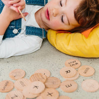 Freckled Frog Sign Language Wooden Disks