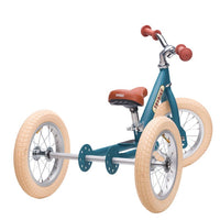 Trybike 2 in 1 Vintage Steel Balance Bike - Blue