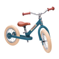 Trybike 2 in 1 Vintage Steel Balance Bike - Blue