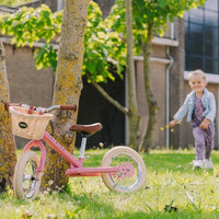 Trybike 2 in 1 Vintage Steel Balance Bike - Pink