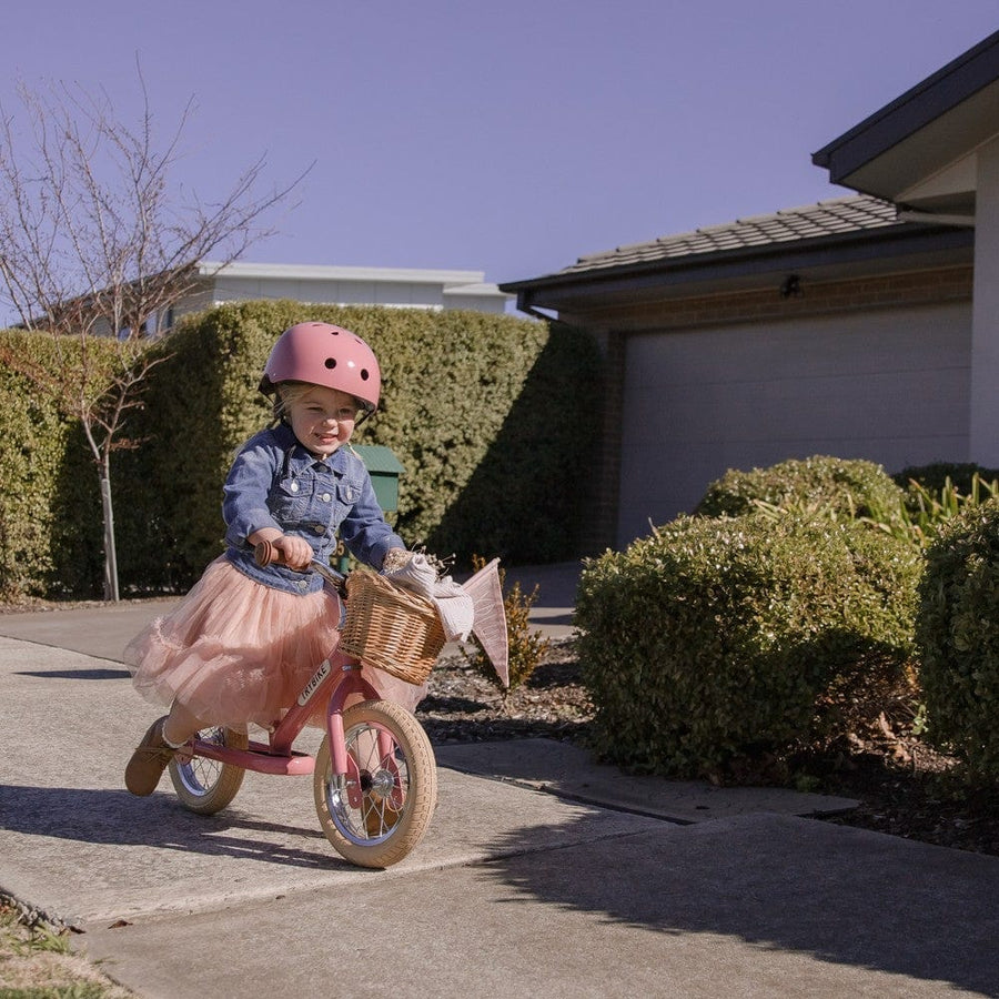 Trybike 2 in 1 Vintage Steel Balance Bike - Pink
