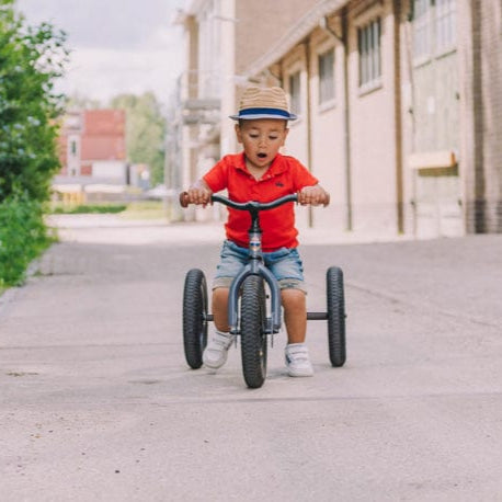 Trybike 2 in 1 Steel Balance Bike - Grey