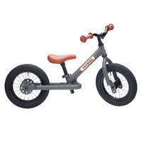 Trybike 2 in 1 Steel Balance Bike - Grey