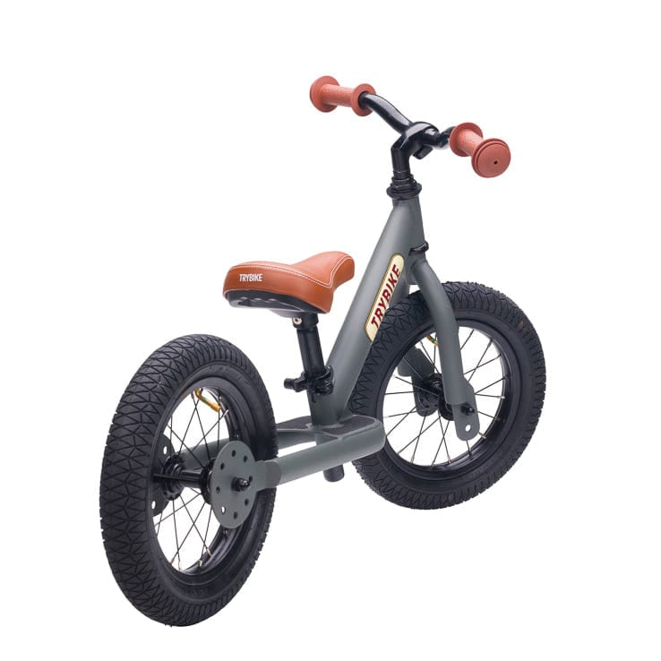 Trybike 2 in 1 Steel Balance Bike - Grey