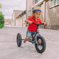 Trybike 2 in 1 Steel Balance Bike - Grey