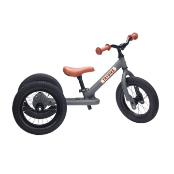 Trybike 2 in 1 Steel Balance Bike - Grey