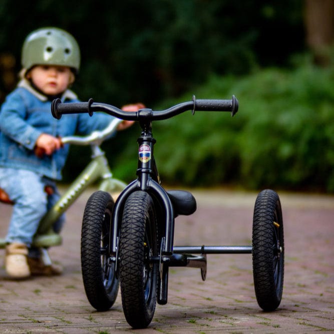 Trybike 2 in 1 Steel Balance Bike - Black