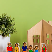 Freckled Frog Indigenous Family - Wooden Set of 6