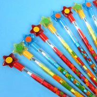 Tiny Mills - Building Blocks Brick Multi Point Pencils (24pcs)