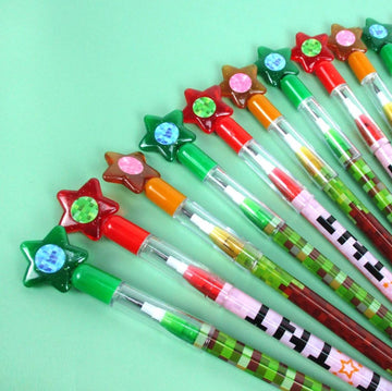 Tiny Mills - Pixels Mine Crafter Themed Multi Point Pencils (24pcs)