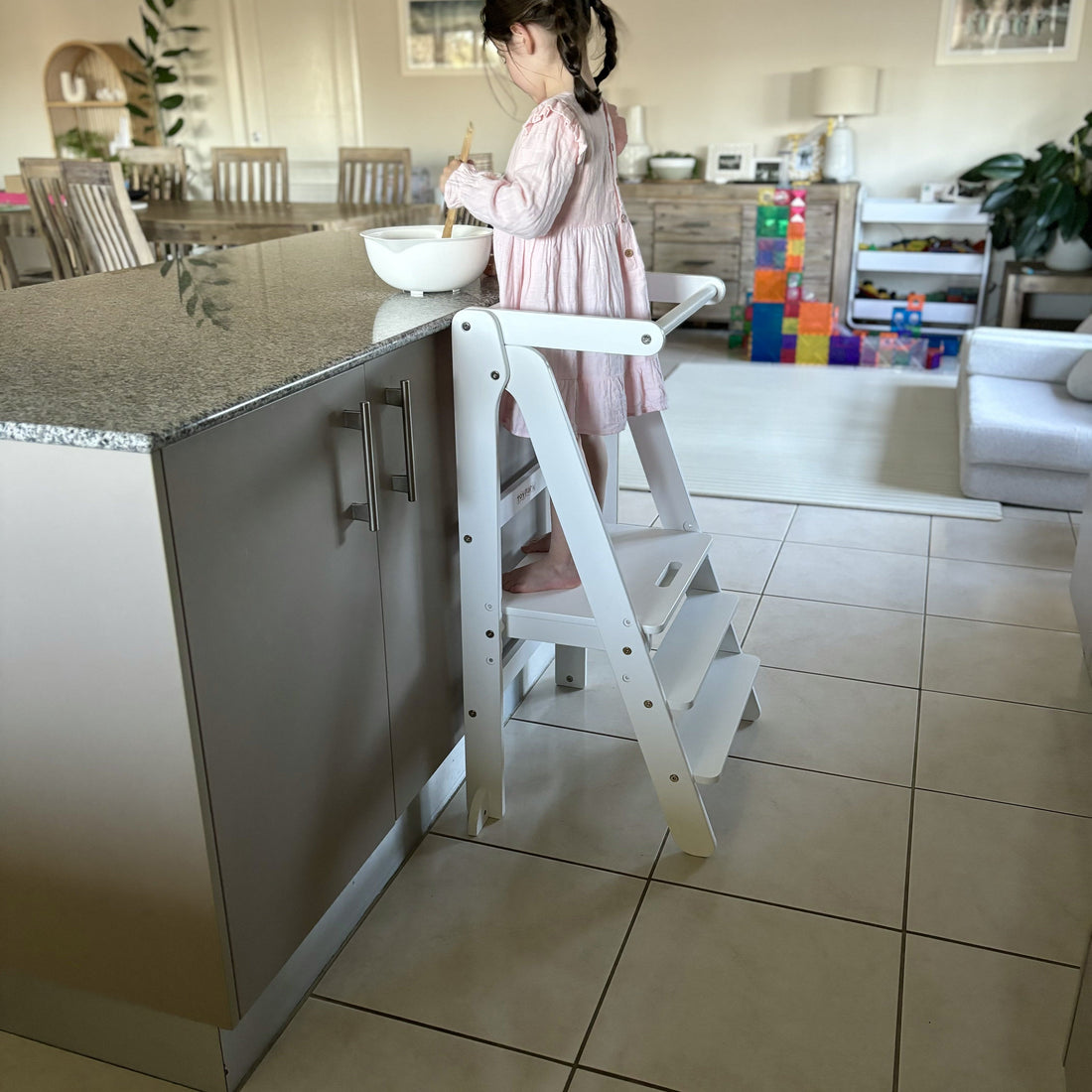 Toypark Folding Learning Tower-White