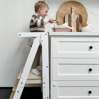 Toypark Folding Learning Tower - White/Natural
