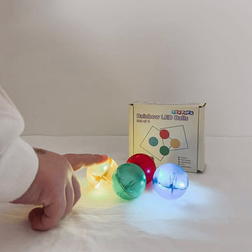 Toypark Rainbow LED Balls Set of 4
