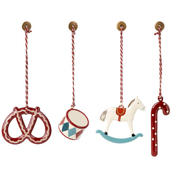 Maileg Metal Ornament Set Peter's Christmas  New
