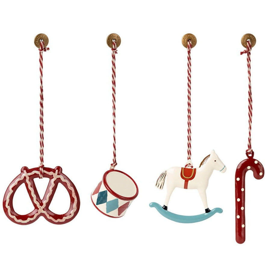 Maileg Metal Ornament Set Peter's Christmas  New