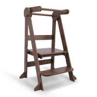My Duckling New Deluxe Folding Adjustable Learning Tower - Walnut
