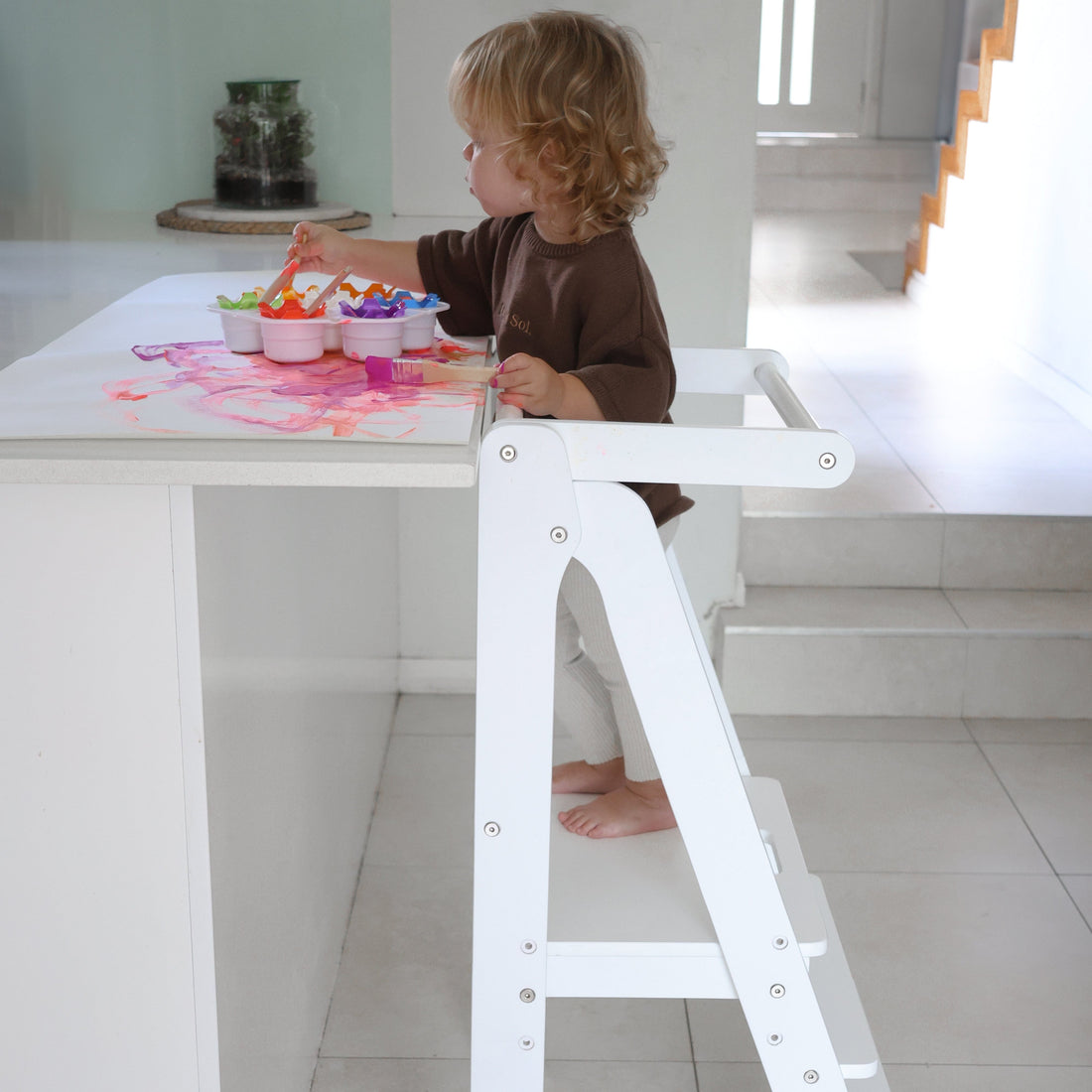 Toypark Folding Learning Tower-White